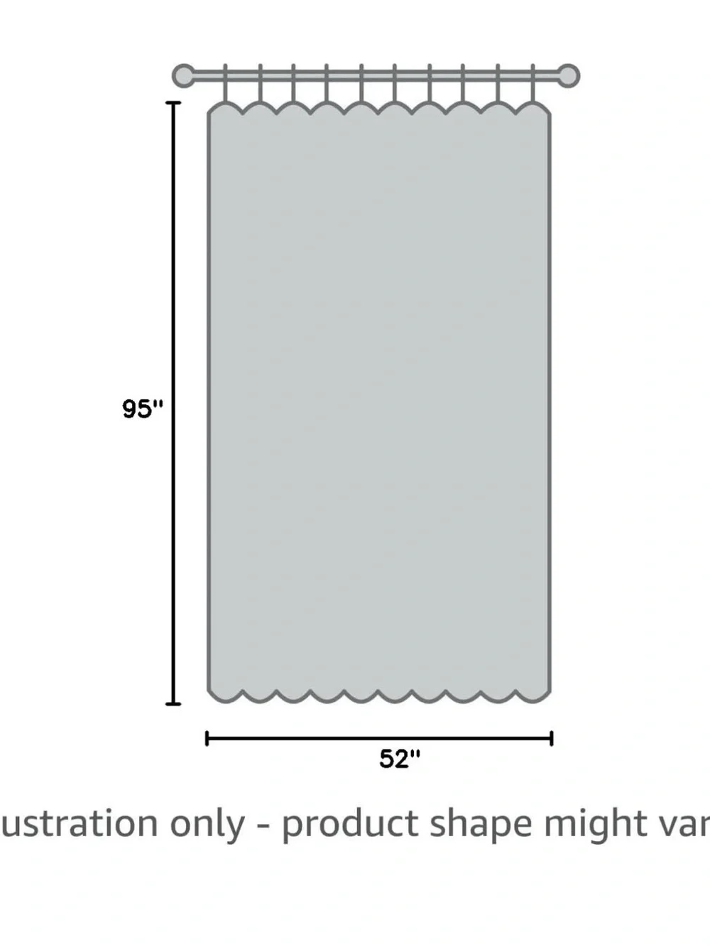 Classic White Grommet Blackout Curtain Panel Set 52” X 95”